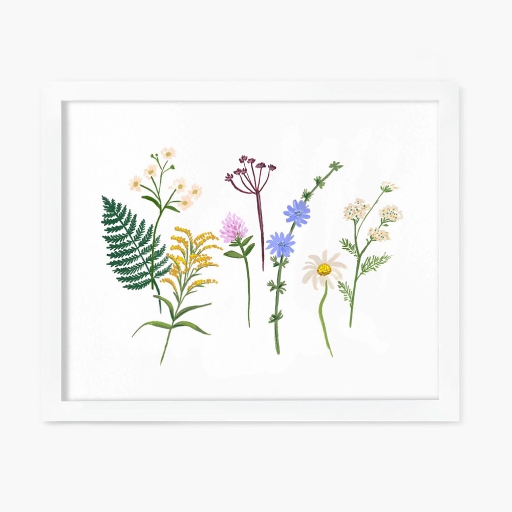 Rifle Paper Co Framed Wildflowers Art Print